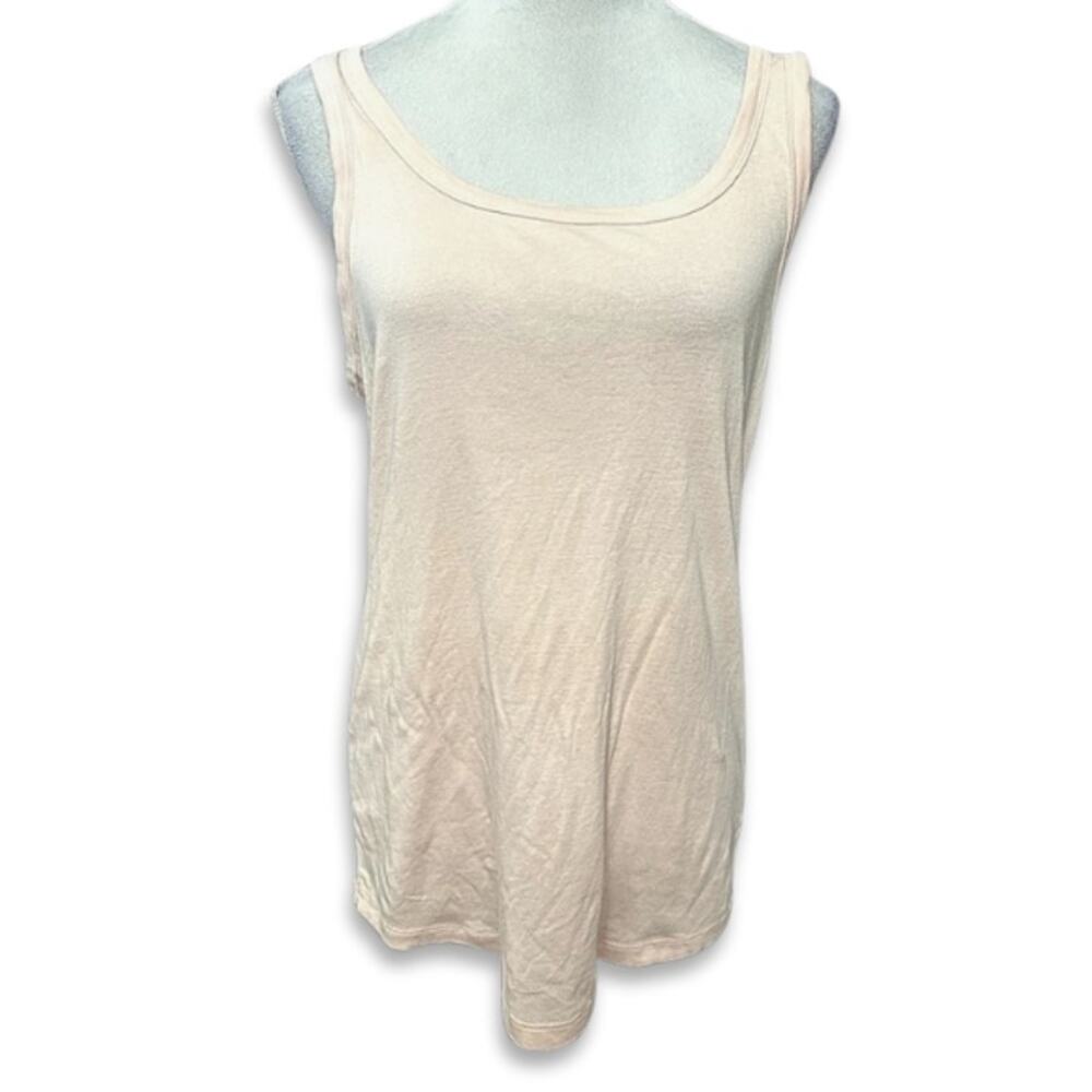 Caslon Tank Top Crew Neckline 100% Cotton Sleeveless Pink Women's Medium NWOT